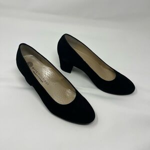 Eric Michael - Made in Portugal - Black Suede 2” heels - size 37 (6.5 US)